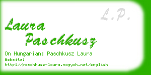 laura paschkusz business card